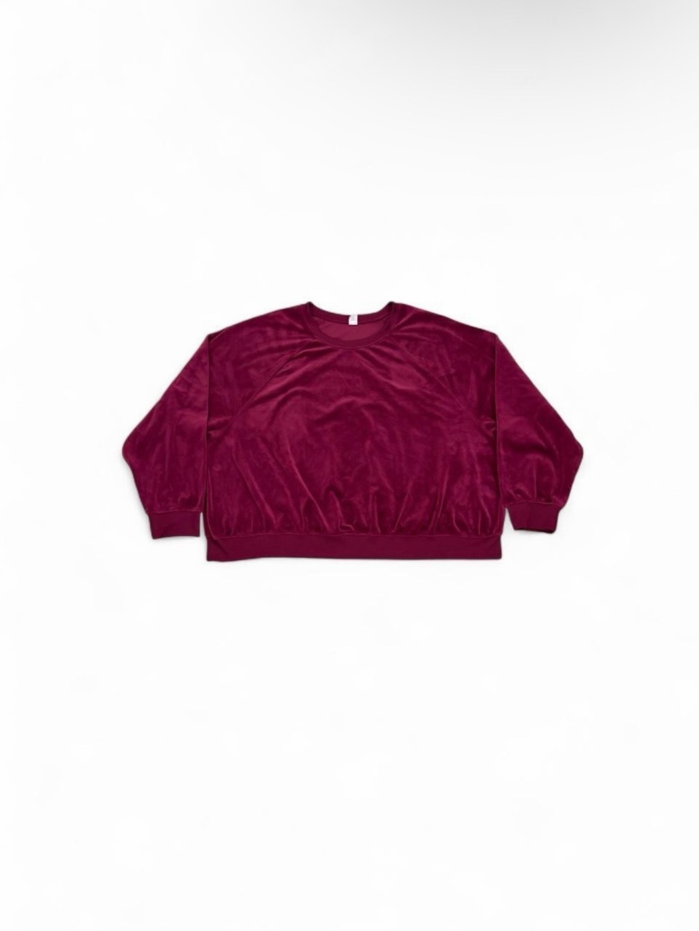 Old Navy Velvet Velour Crewneck Sweatshirt - Dark Purple